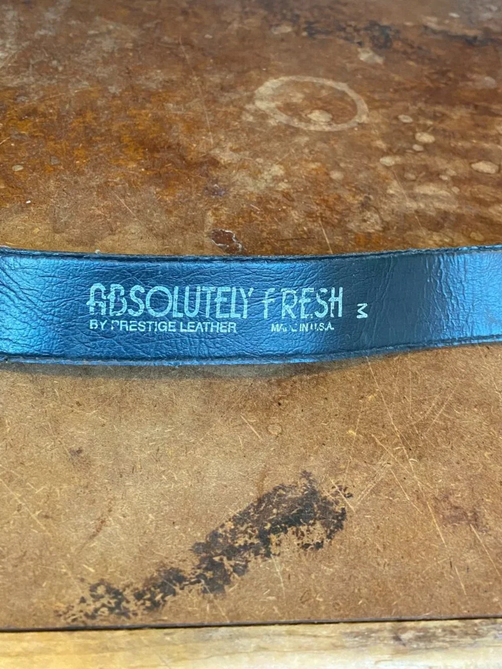 Vintage Absolutely Fresh Prestige Leather Belt Made in USA Size 29